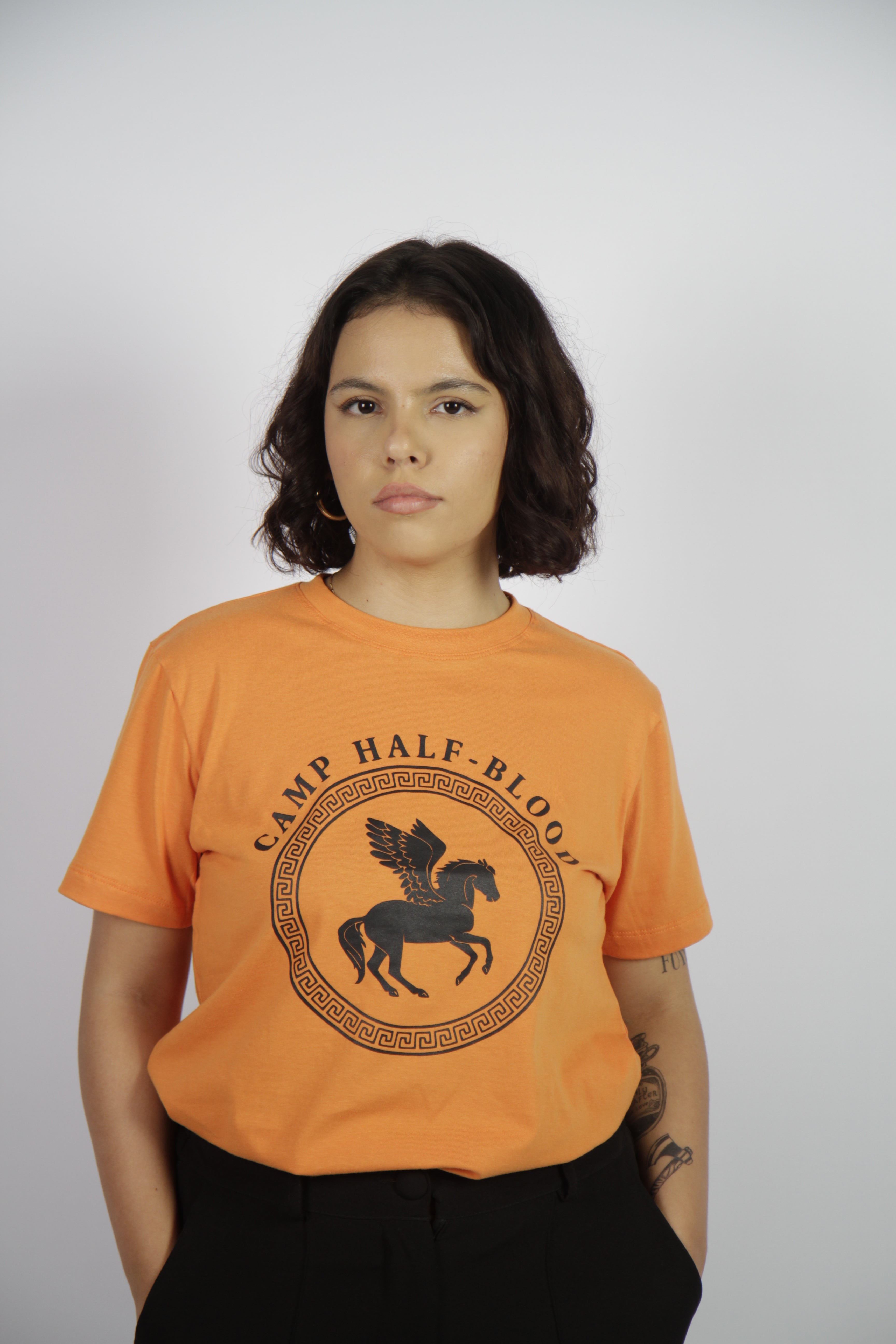 Camiseta Percy Jackson/Acampamento Meio-Sangue 100% algodão