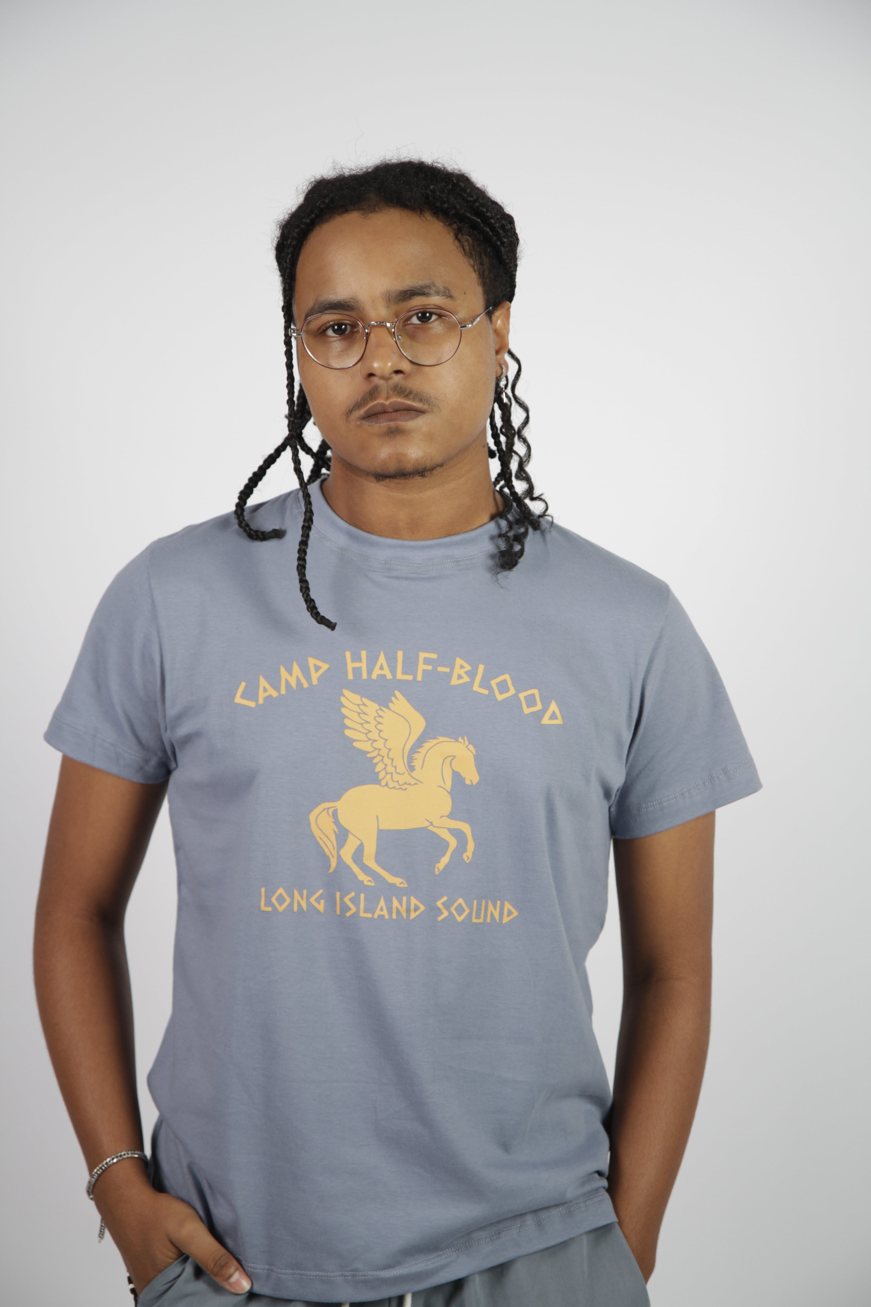 Camiseta Percy Jackson/Acampamento Meio-Sangue 100% algodão