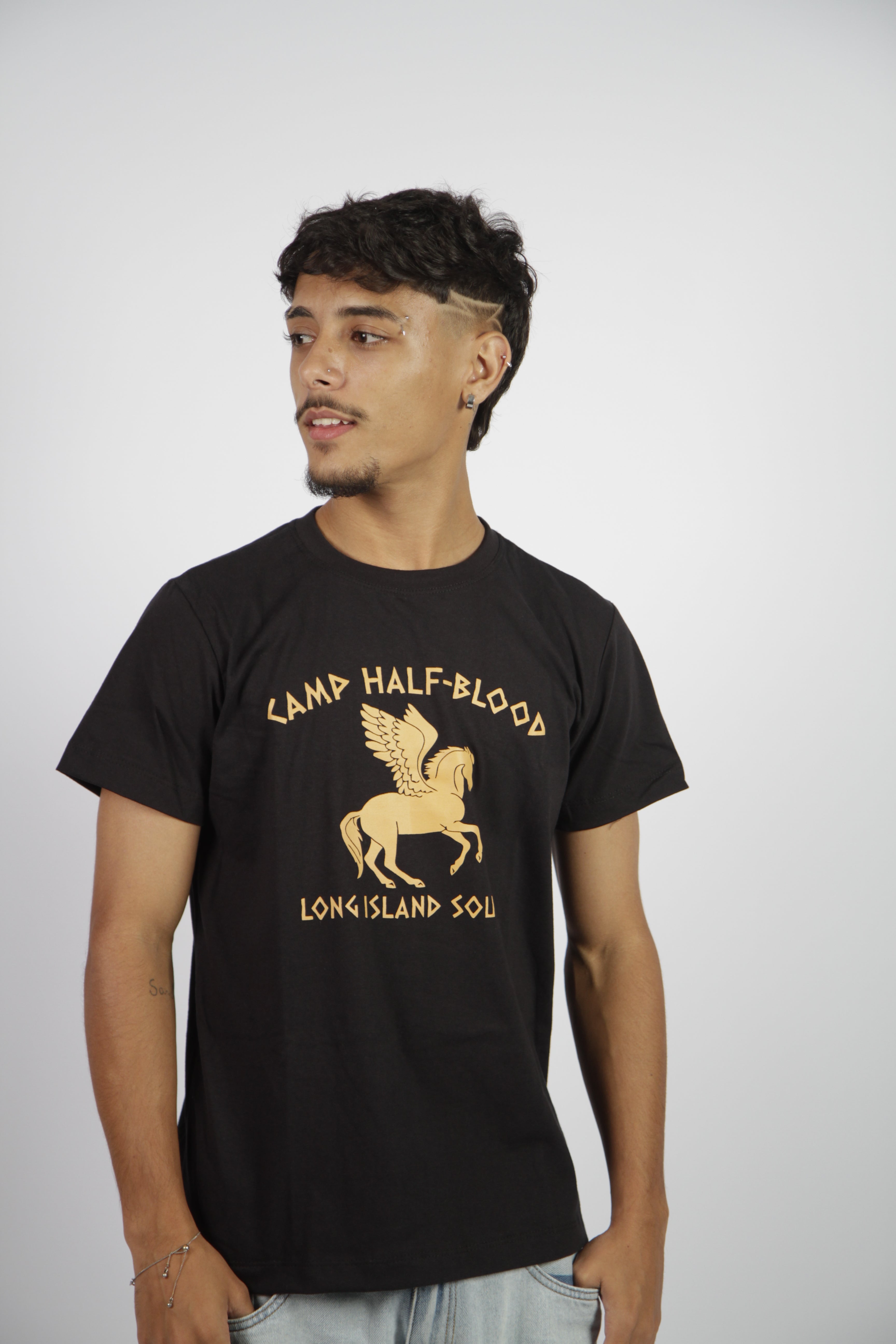 Camiseta Percy Jackson/Acampamento Meio-Sangue 100% algodão