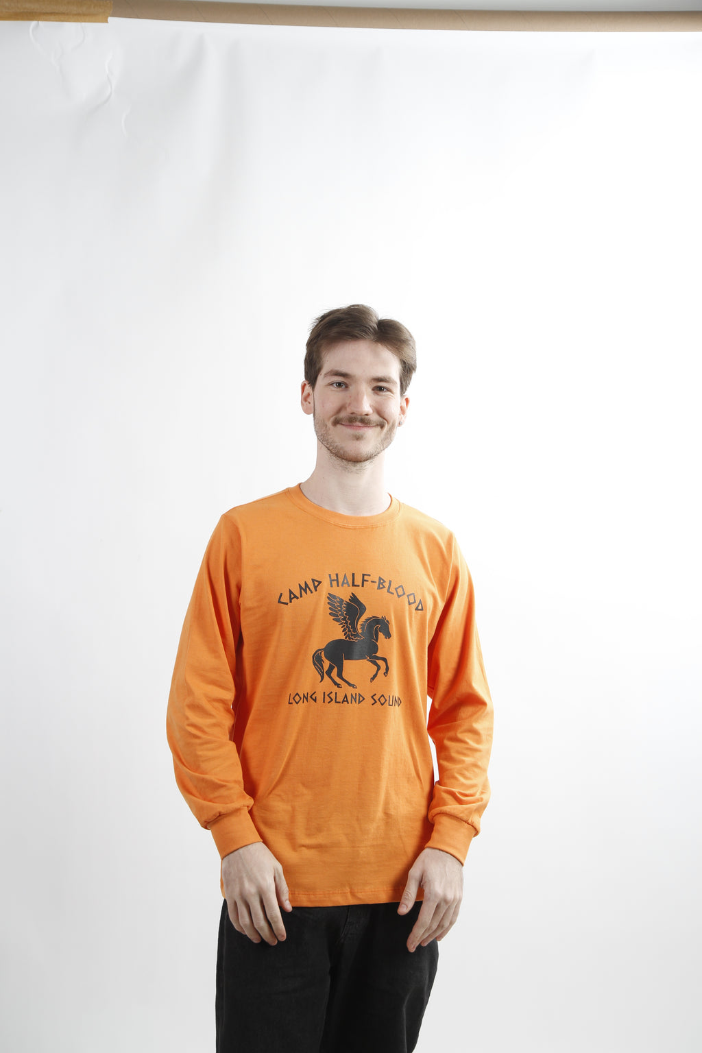 Camiseta  Percy Jackson Manga Longa  Acampamento Meio Sangue